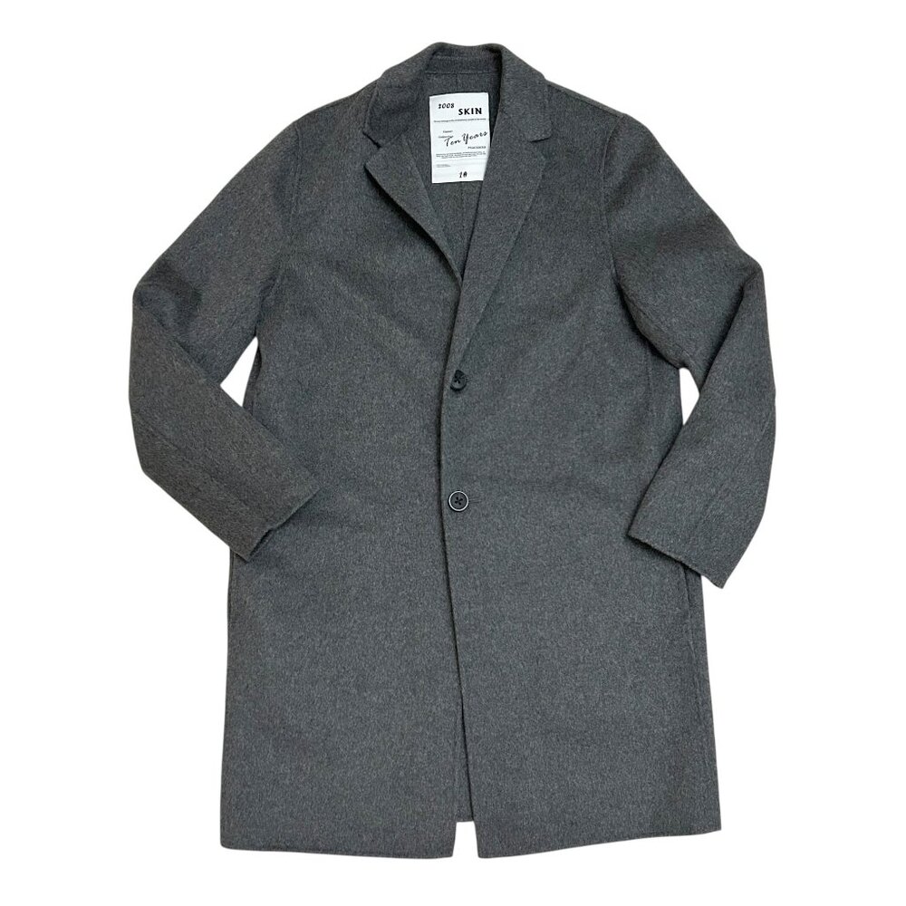 Peacebird  Presumably Size 44 Large Grey Wool Blend Peacoat 2008 Skin Collection